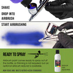 Bright Green Pearl, Pearlized Acrylic Special Effects Airbrush Paint, 8 oz. Ready to Spray