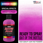 Magenta Pearl, Pearlized Acrylic Special Effects Airbrush Paint, 8 oz. Ready to Spray