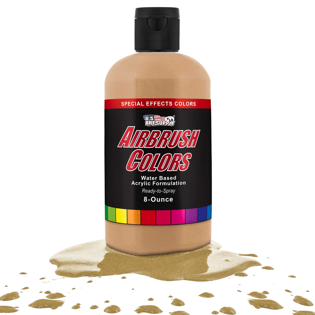 Gold Pearl, Pearlized Acrylic Special Effects Airbrush Paint, 8 oz. Ready to Spray
