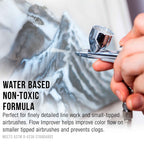 Airbrush Flow Improver, 8-Ounce Bottle - Additive to Improve Acrylic Paint Flow, Reduce Clogs, Paint Wetting, Thinner - Artist Tool