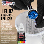 1-Ounce Pint Airbrush Thinner for Reducing Airbrush Paint for All Acrylic Paints - Extender Base, Reducer to Thin Colors Improve Flow