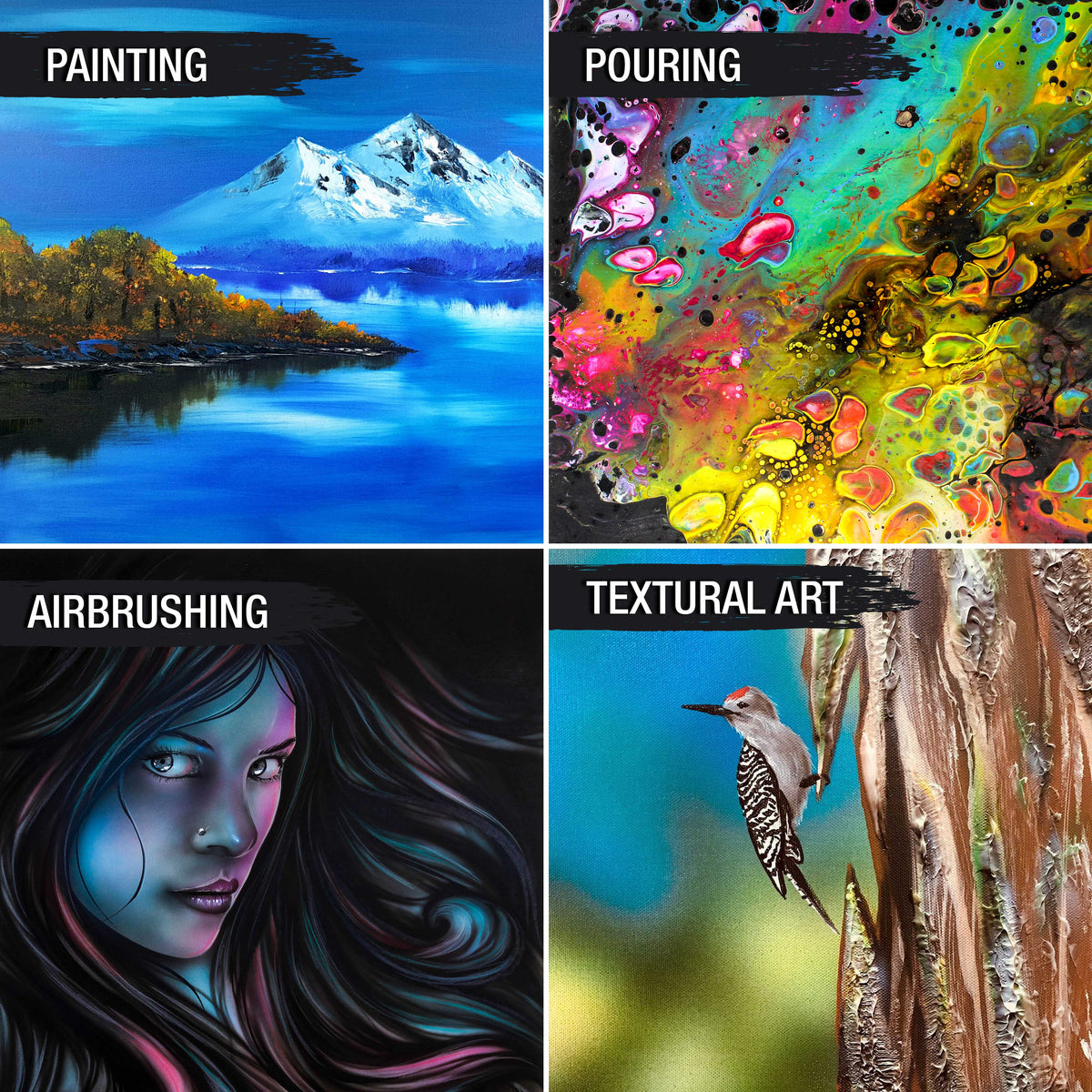 Long Stretched Canvas for Painting 6x24 inch Gallery Depth 1-1/2" Thick, 3-Pack - 12oz Acrylic Gesso Triple Primed, Professional Artist Quality, 100% Cotton - Pouring, Oil Paint