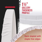 30 Inch Diameter Round Gallery 12 Ounce Primed Gesso Professional Quality Acid-Free Stretched Canvas (Pack of 2)