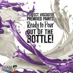 Pouring Masters Grape Jelly Ready to Pour Acrylic Pouring Paint - Premium 32-Ounce Pre-Mixed Fluid Acrylic Paint - Fluid Art Supplies for Canvas, Wood, Paper, Tile & Rocks