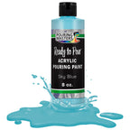 Pouring Masters Sky Blue Ready to Pour Acrylic Pouring Paint - Premium 8-Ounce Pre-Mixed Fluid Acrylic Paint - Fluid Art Supplies for Canvas, Wood, Paper, Tile & Rocks