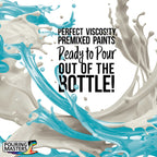 Pouring Masters Sky Blue Ready to Pour Acrylic Pouring Paint - Premium 8-Ounce Pre-Mixed Fluid Acrylic Paint - Fluid Art Supplies for Canvas, Wood, Paper, Tile & Rocks