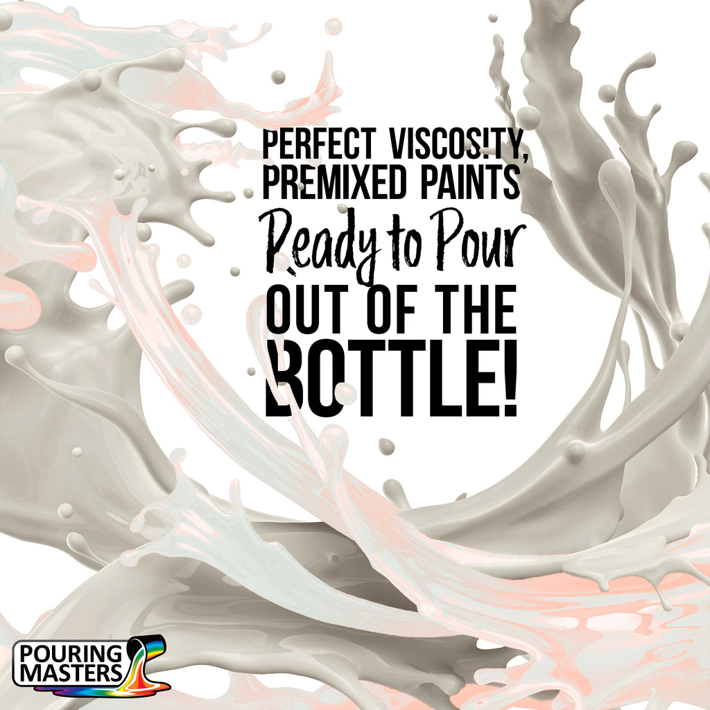 Pouring Masters Red Interference Pearl Special Effects Acrylic Pouring Paint - Premium 32-Ounce Pre-Mixed Fluid Acrylic Paint - Fluid Art Supplies for Canvas, Wood, Paper, Tile & Rocks