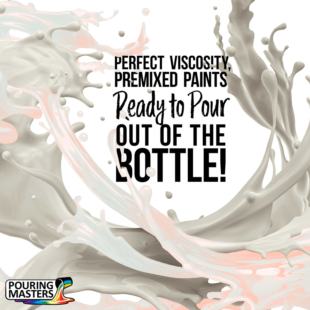 Pouring Masters Red Interference Pearl Special Effects Acrylic Pouring Paint - Premium 32-Ounce Pre-Mixed Fluid Acrylic Paint - Fluid Art Supplies for Canvas, Wood, Paper, Tile & Rocks