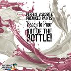 Pouring Masters Rose Pink Metallic Pearl Ready to Pour Acrylic Pouring Paint - Premium 8-Ounce Pre-Mixed Fluid Acrylic Paint - Fluid Art Supplies for Canvas, Wood, Paper, Tile & Rocks