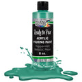 Pouring Masters Peppermint Metallic Pearl Ready to Pour Acrylic Pouring Paint - Premium 8-Ounce Pre-Mixed Fluid Acrylic Paint - Fluid Art Supplies for Canvas, Wood, Paper, Tile & Rocks
