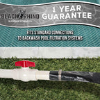 Pool Backwash Hose 1 1/2 Inch Diameter x 25 Feet - Discharge Hose for Pump, Sand Filter & Sump Pump Hoses - Burst Resistant Lay Flat Drainage Hoses for Inground & Above Ground Pools