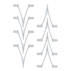 Pool Butterfly V Clips, Pack of 8 - Plastic Pool Accessory Replacement Clips for Handles on Skimmer Nets, Leaf Rakes, Brushes, Vacuum