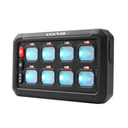 KickAss 12/24V 8 Gang Wireless Switch Panel with Magnetic Charging Cradle - MKII