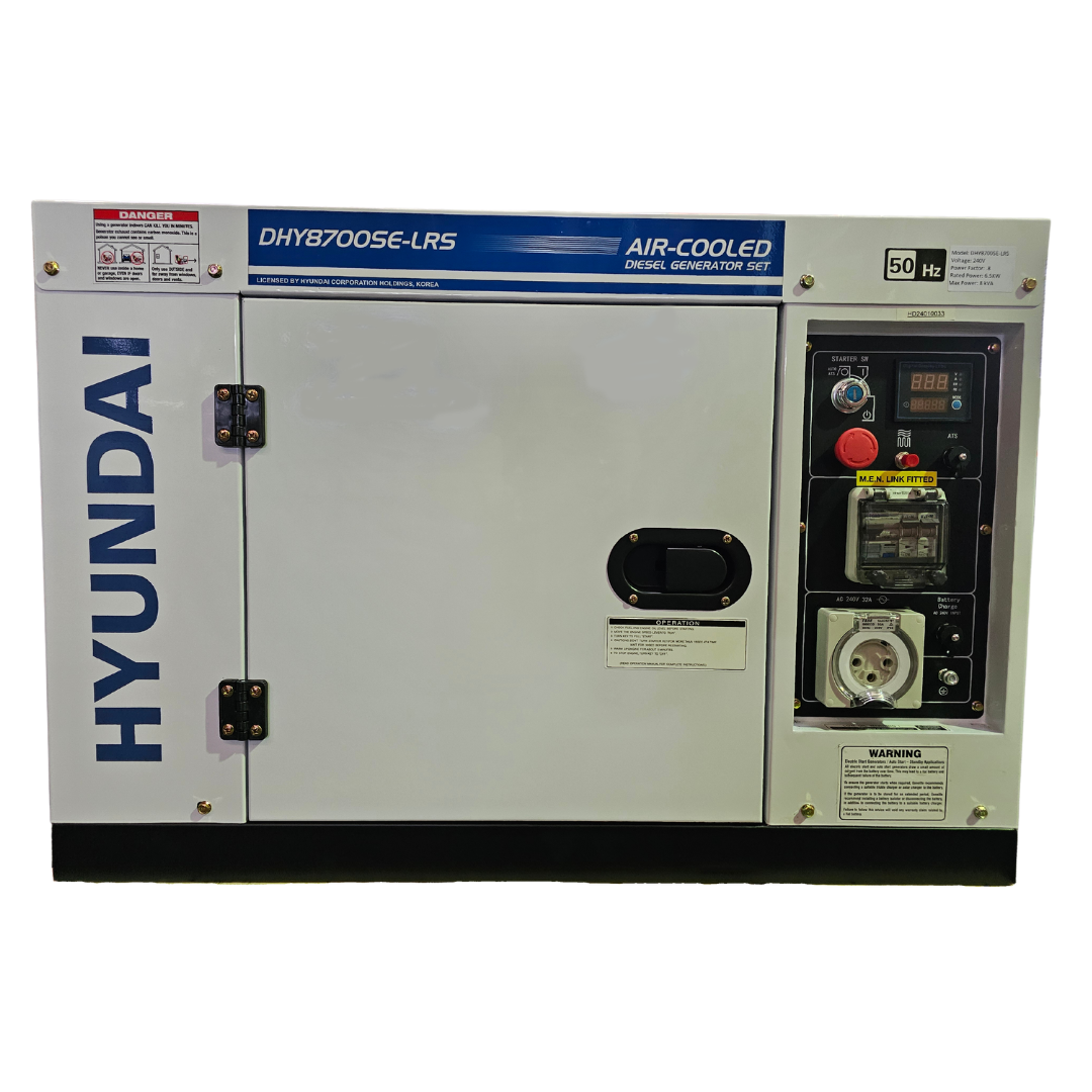 Generator | Hyundai | 8kVA c/w 2 Wire Remote Start 25lt LRT