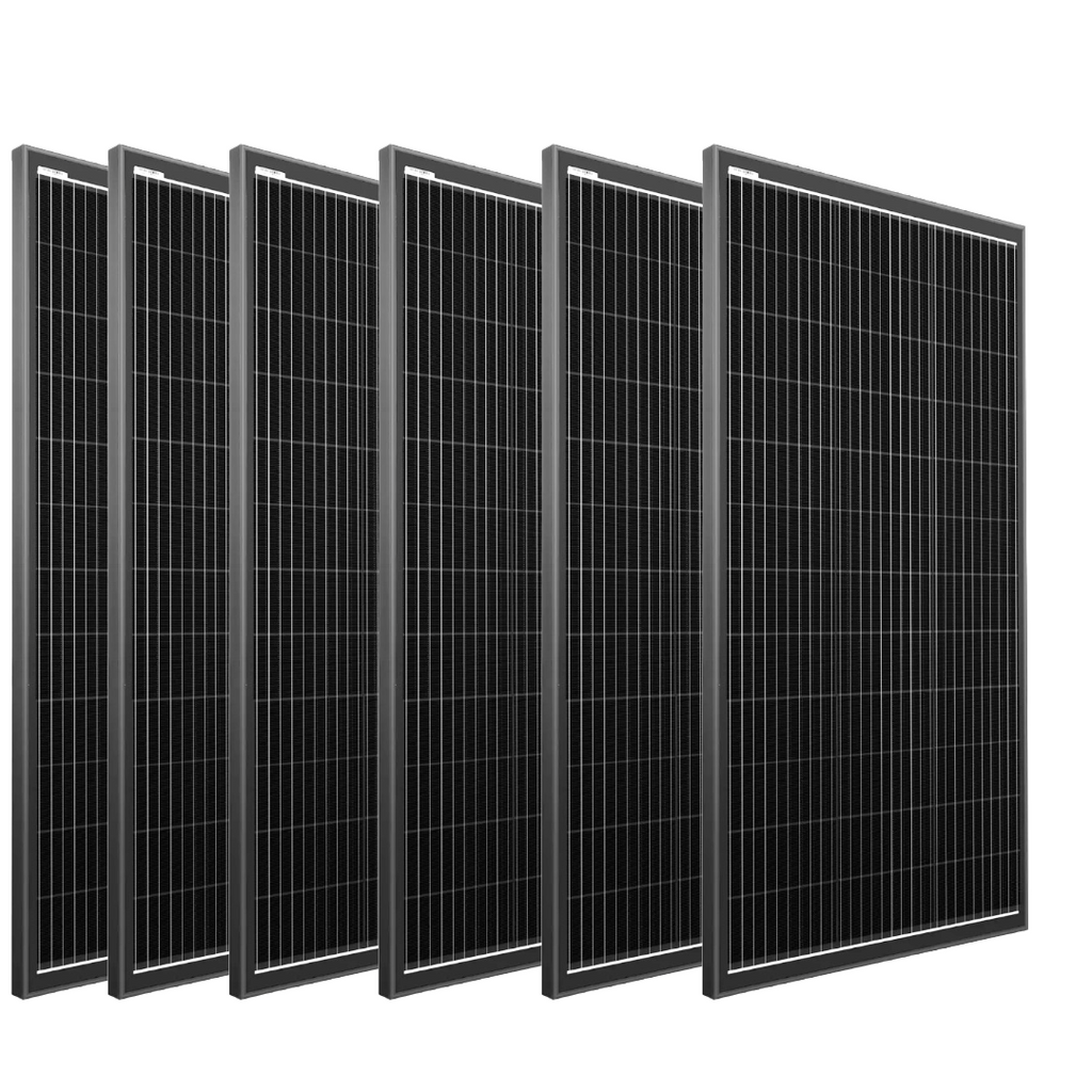 6 × 400W 12V Fixed Shingled Mono Solar Panel Bundle