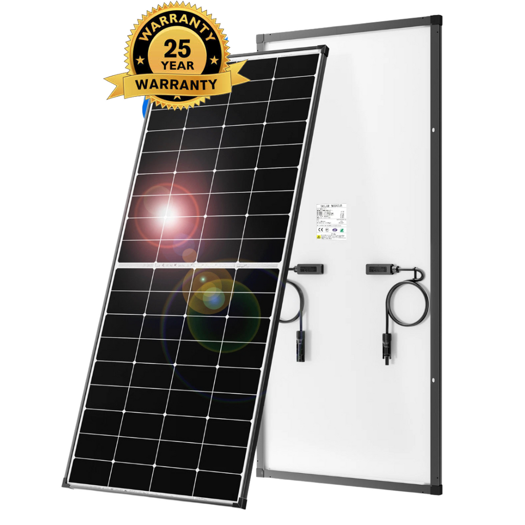 2 Pack 400W 12V Premium Monocrystalline Fixed Solar Panels – 800W Bundle
