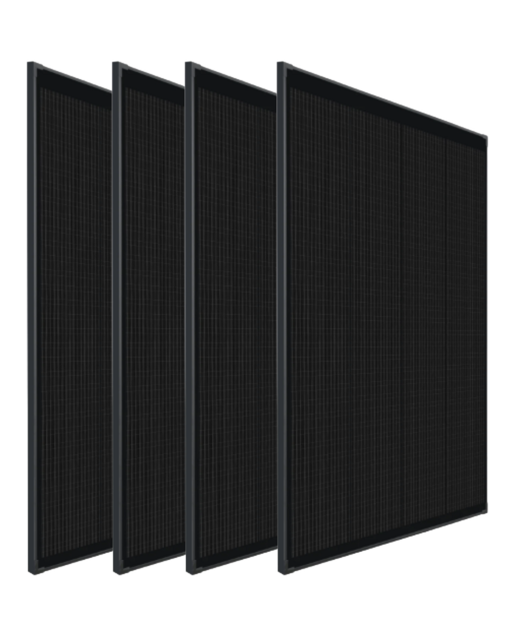 4x 400W 12V Fixed Shingled Mono Solar Panels Camping RV