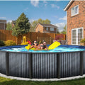 30' x 54" Round Saltwater Friendly Resin Frame Above Ground Downtowner Pool with Lighting