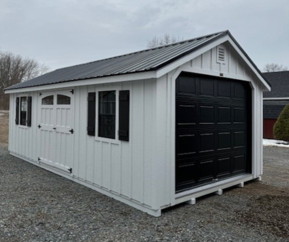 12' X 24' LP SMART B&B GARAGE GARAGE - WHITE