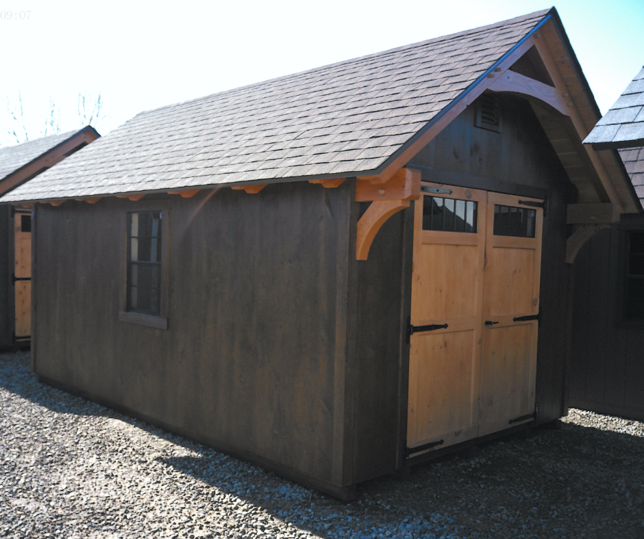 10' X 16' T&G PINE SHED TIMBERFRAME CRAFTSMAN - DRIFTWOOD