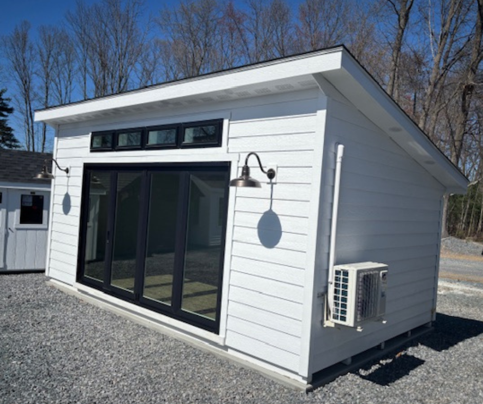 12' X 20' LP LAP SIDING FINISHED STUDIO - WHITE