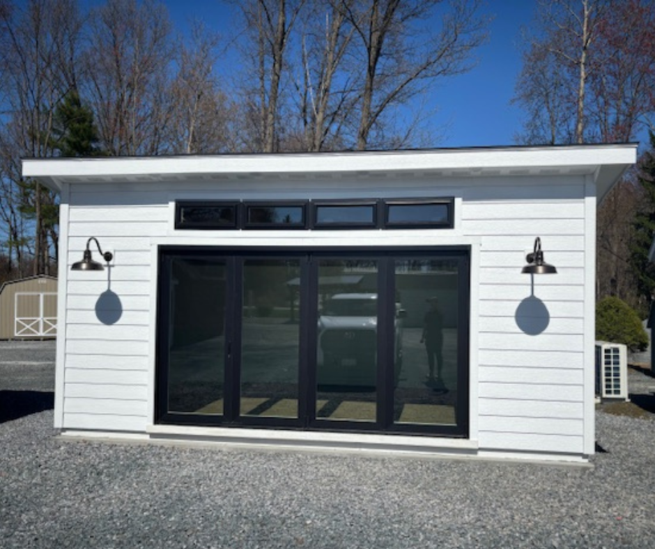 12' X 20' LP LAP SIDING FINISHED STUDIO - WHITE