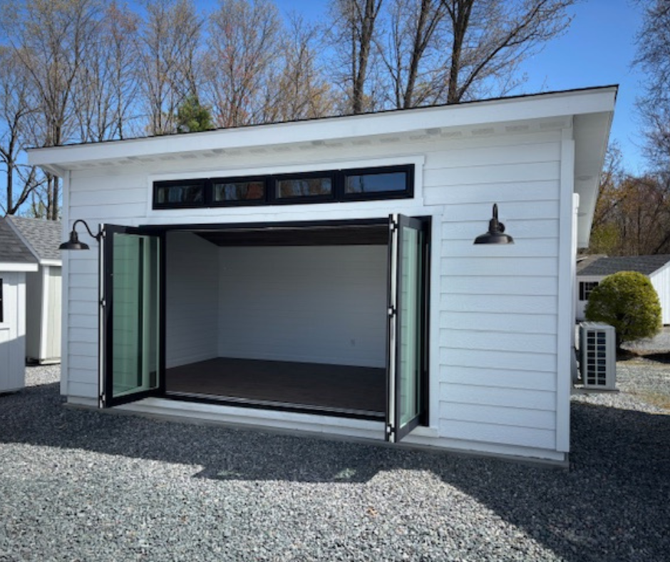12' X 20' LP LAP SIDING FINISHED STUDIO - WHITE