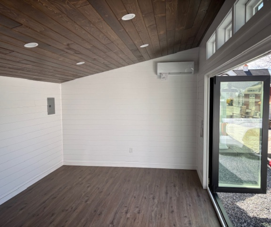 12' X 20' LP LAP SIDING FINISHED STUDIO - WHITE