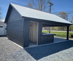 DISPLAY - 20' X 24' GRAND LANAI POOLHOUSE LP LAP SIDING- BLACK