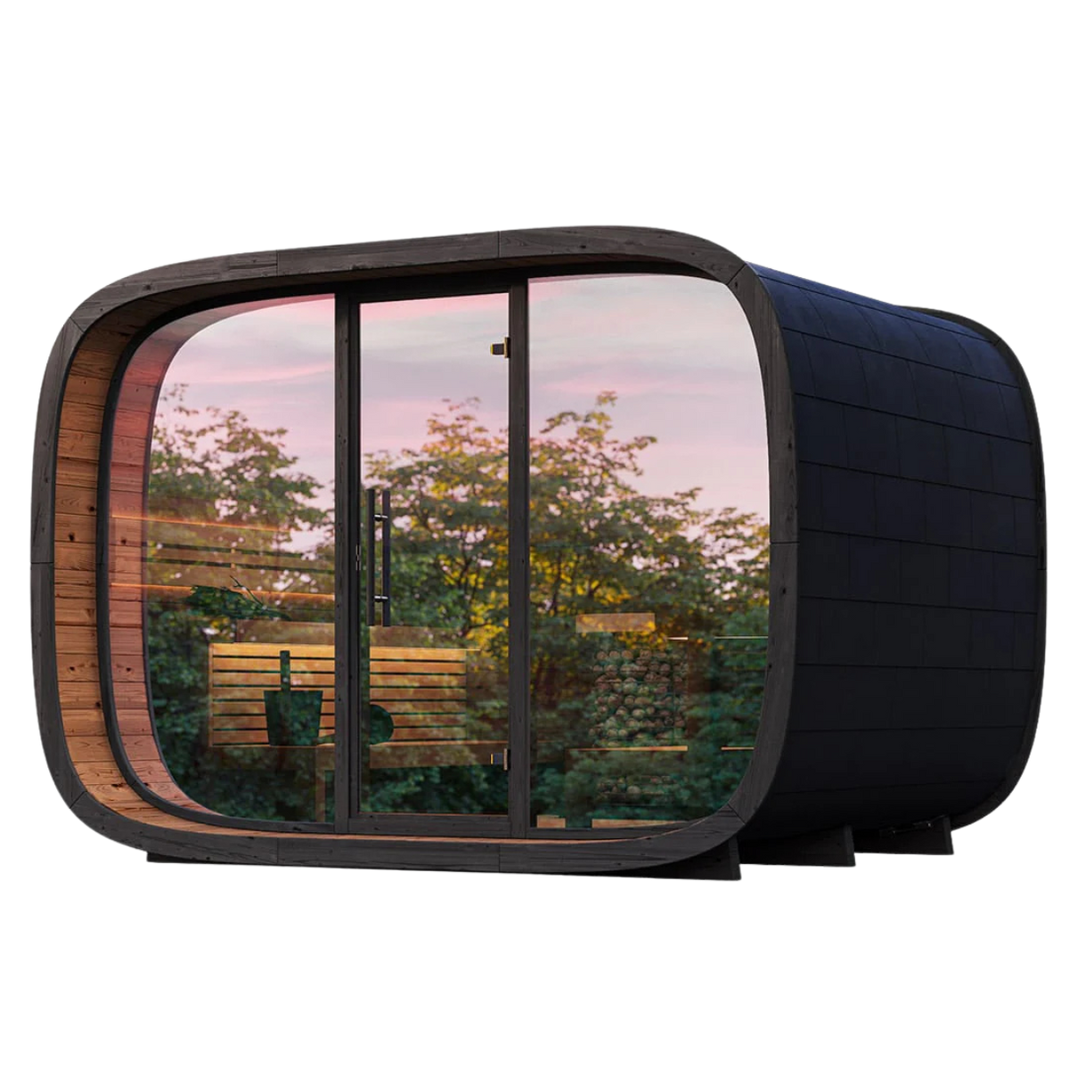 Leil Round Cube Single Sauna