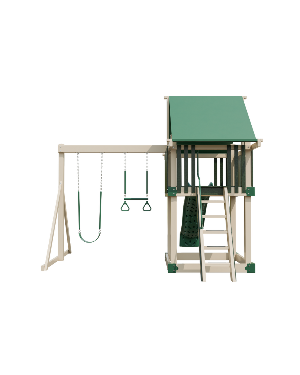 DIY PLAYSET KIT - MOD 55 GREEN & ALMOND