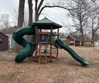 BASECAMP 77 HONEYCOMB PLAYSET - CHESTNUT/ GREEN