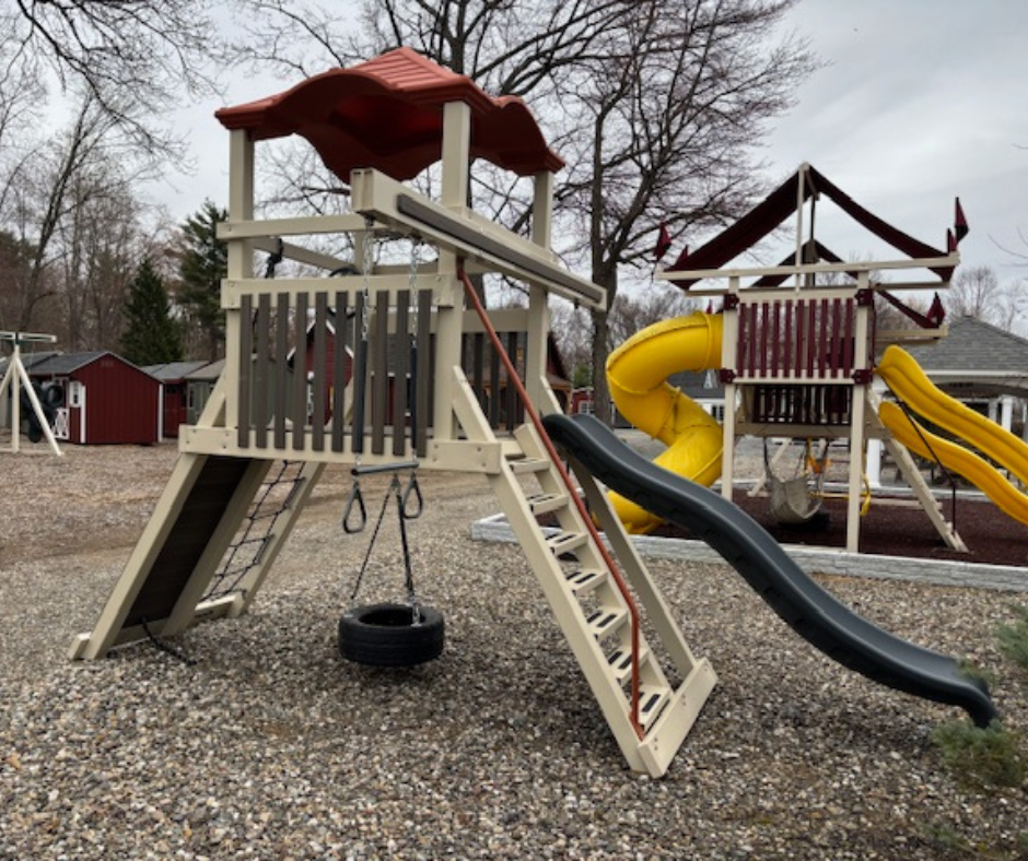CLIMBER 55 PLAYSET - TERRACOTTA/ GRAY/ ALMOND