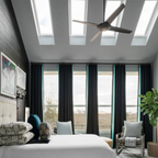 VELUX Solar Powered Venting Curb Mount Skylight - White Solar Powered Shade