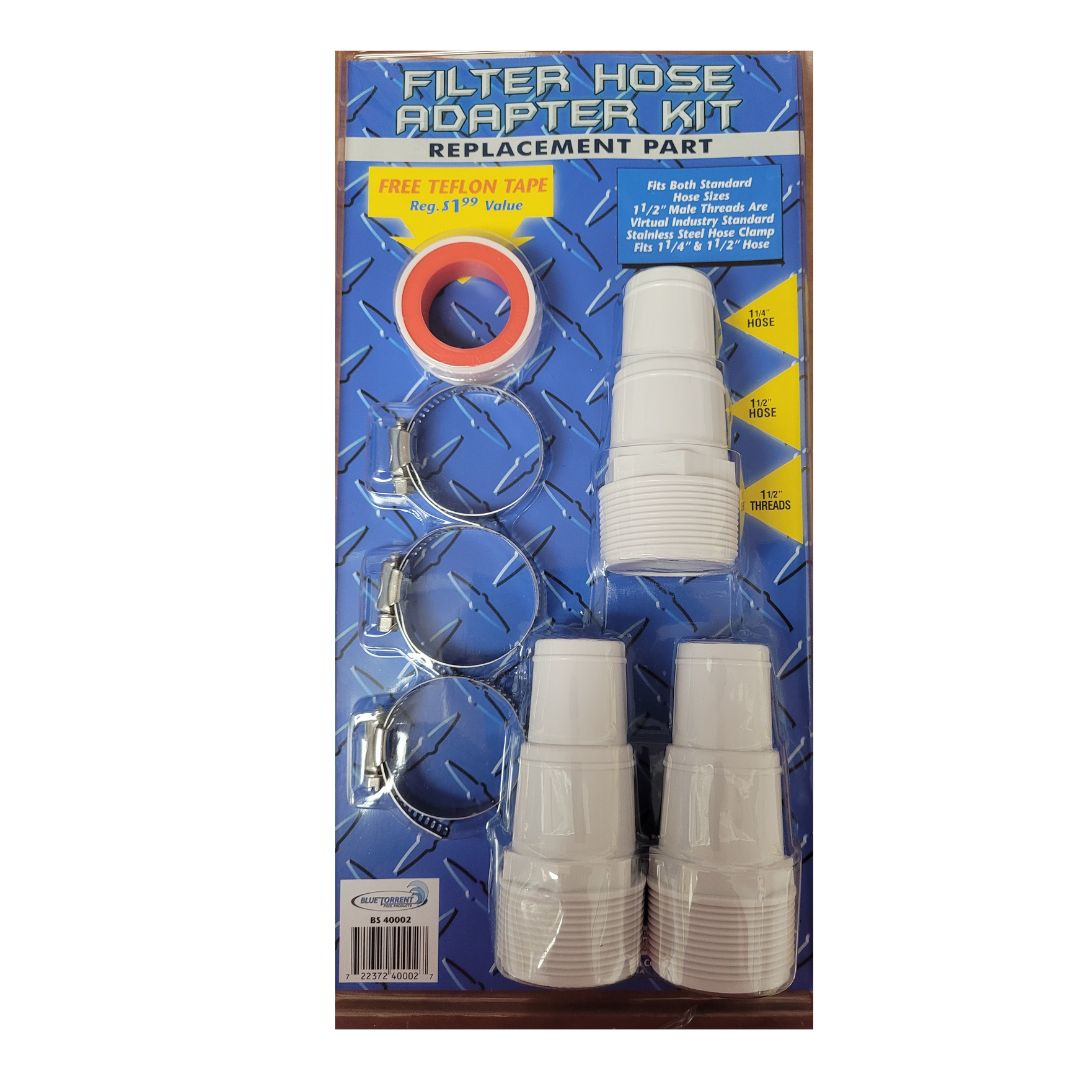 Universal Pool Filter Hose Adapter Kit with 3 Adapters