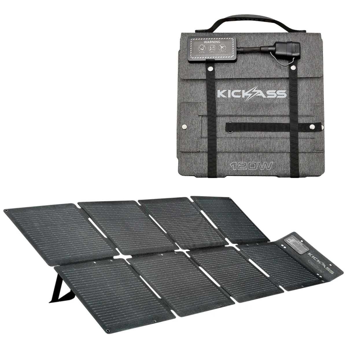 KickAss 120W DC Solar Blanket with Anderson Tail & USB Hub