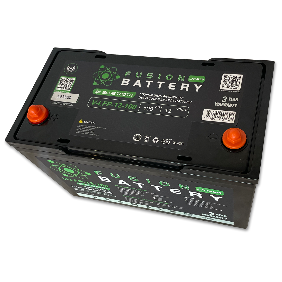 V-LFP-12-100 | 12v 100AH Fusion Lithium Battery | Deep Cycle