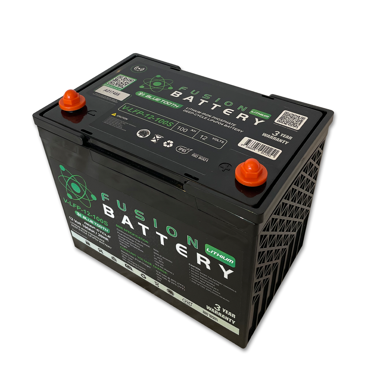 V-LFP-12-100S | 12v 100AH Fusion Lithium Battery | Deep Cycle