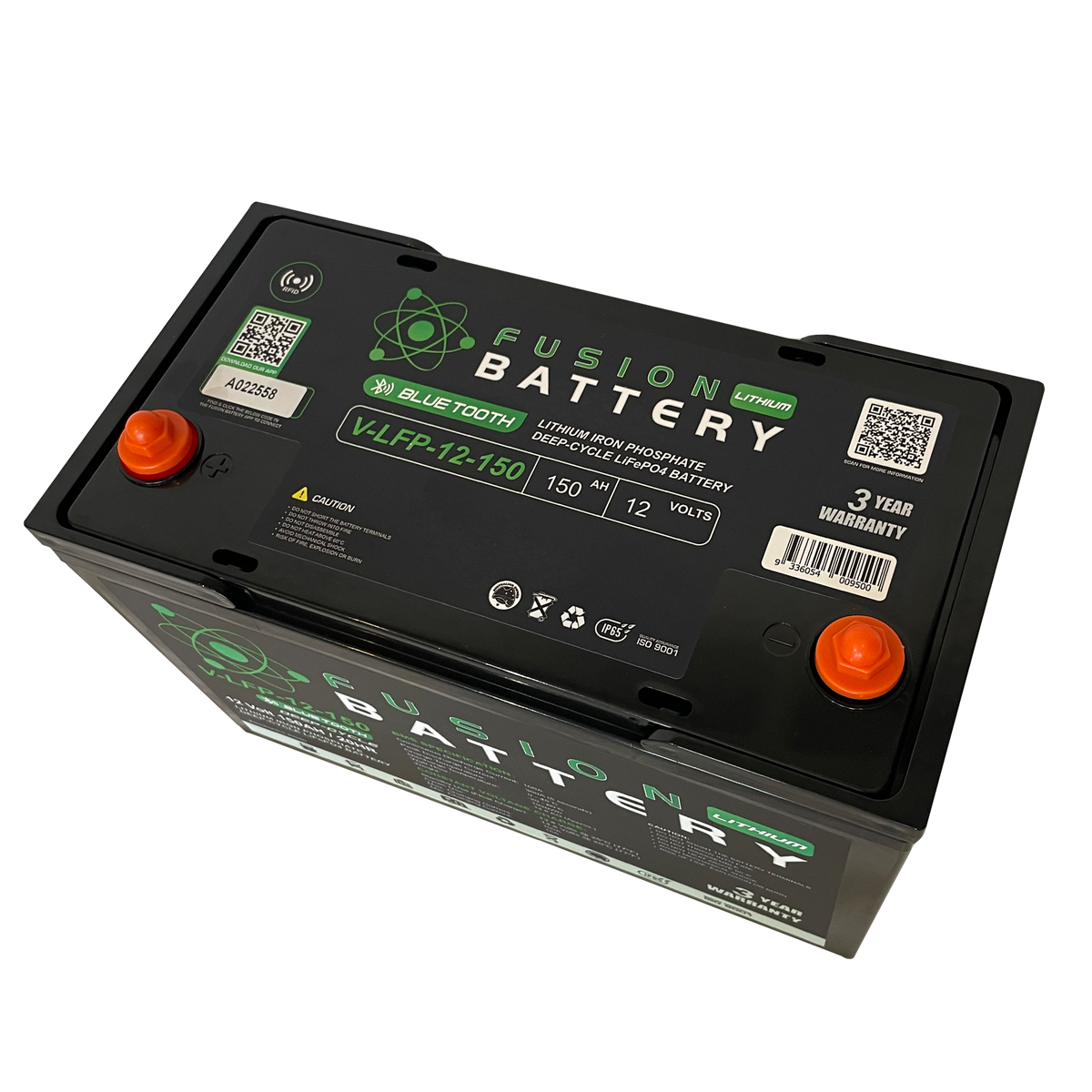 V-LFP-12-150 | 12v 150AH Fusion Lithium Battery | Deep Cycle