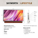 Skyworth 24" 12V Portable Full HD Smart Google TV