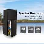 GECKO 125L Portable Upright Fridge, 12V/24V for Motorhome, Caravan, Black