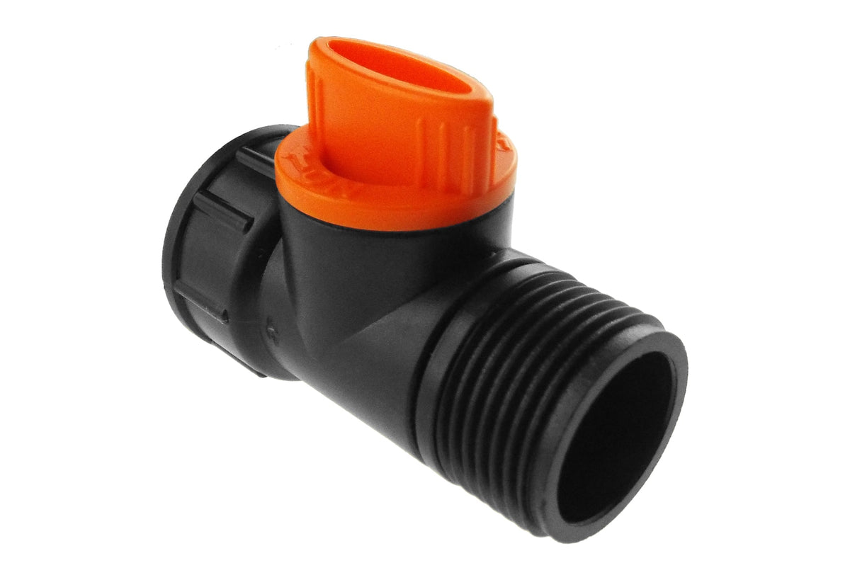 Water Butt Kit 3/4" With Valve and Male Snap On