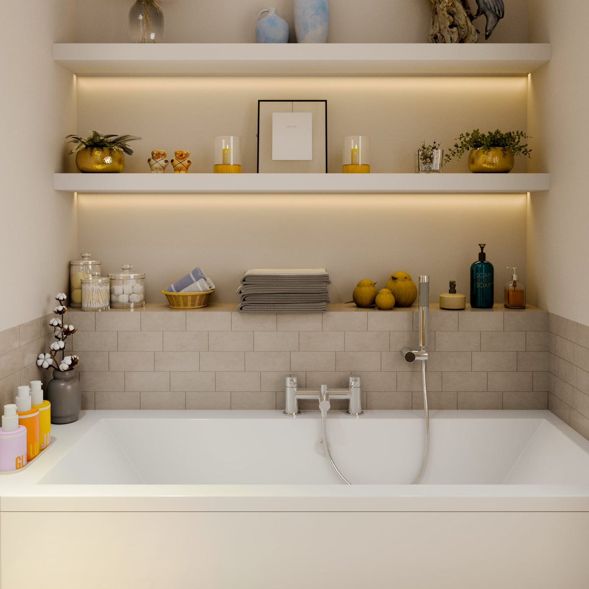 Delta Round Bath Shower Mixer Tap