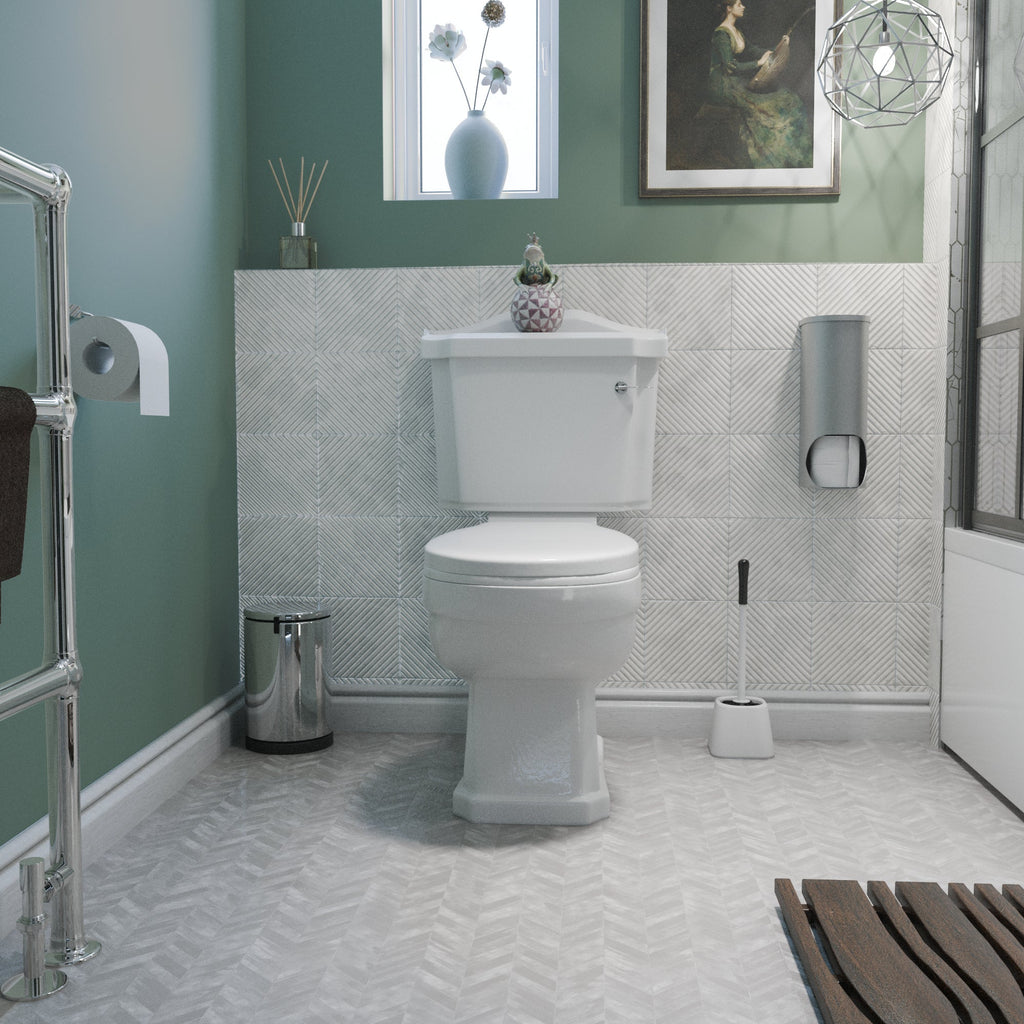 Elizabeth Close Coupled Toilet with Soft Close Seat & Cistern - White