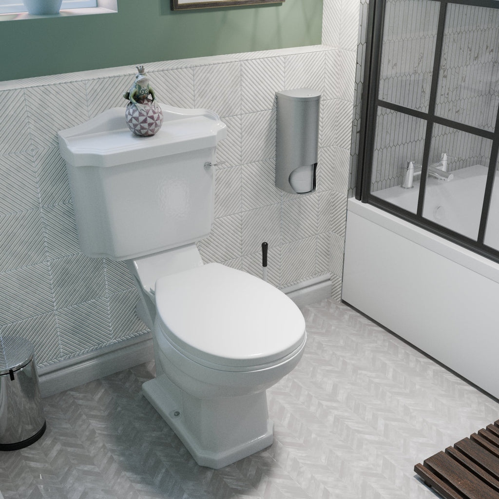 Elizabeth Close Coupled Toilet with Soft Close Seat & Cistern - White