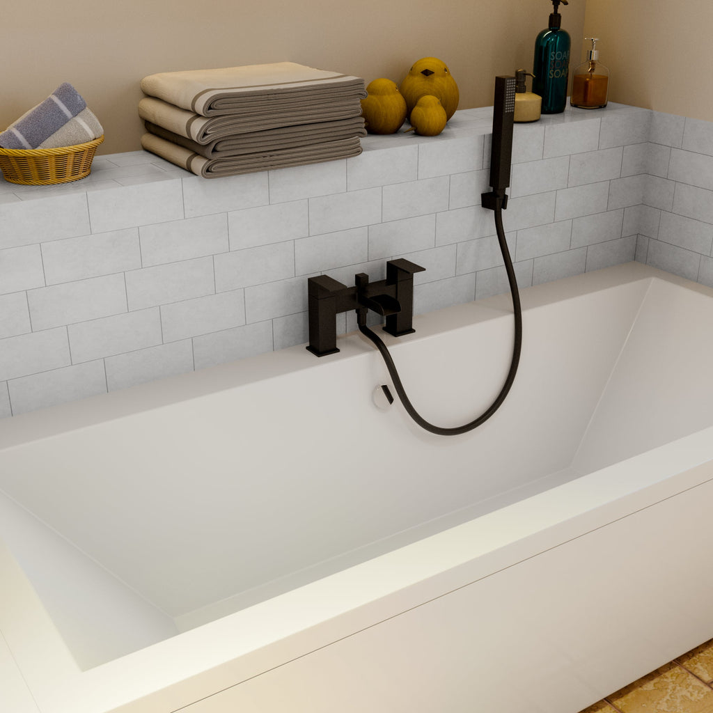 Kinetic Square Waterfall Bath Shower Mixer Tap
