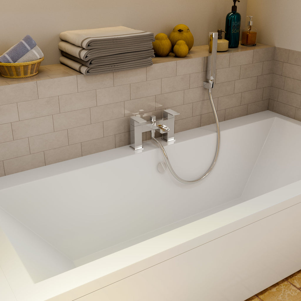Kinetic Square Waterfall Bath Shower Mixer Tap
