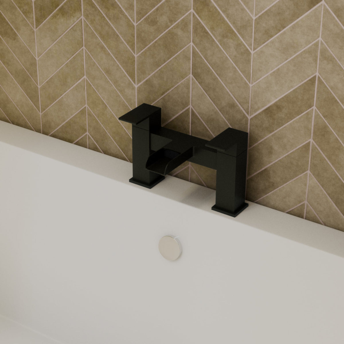 Kinetic Square Waterfall Bath Filler Tap