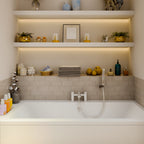 Lagoon Soft Square Bath Shower Mixer Tap