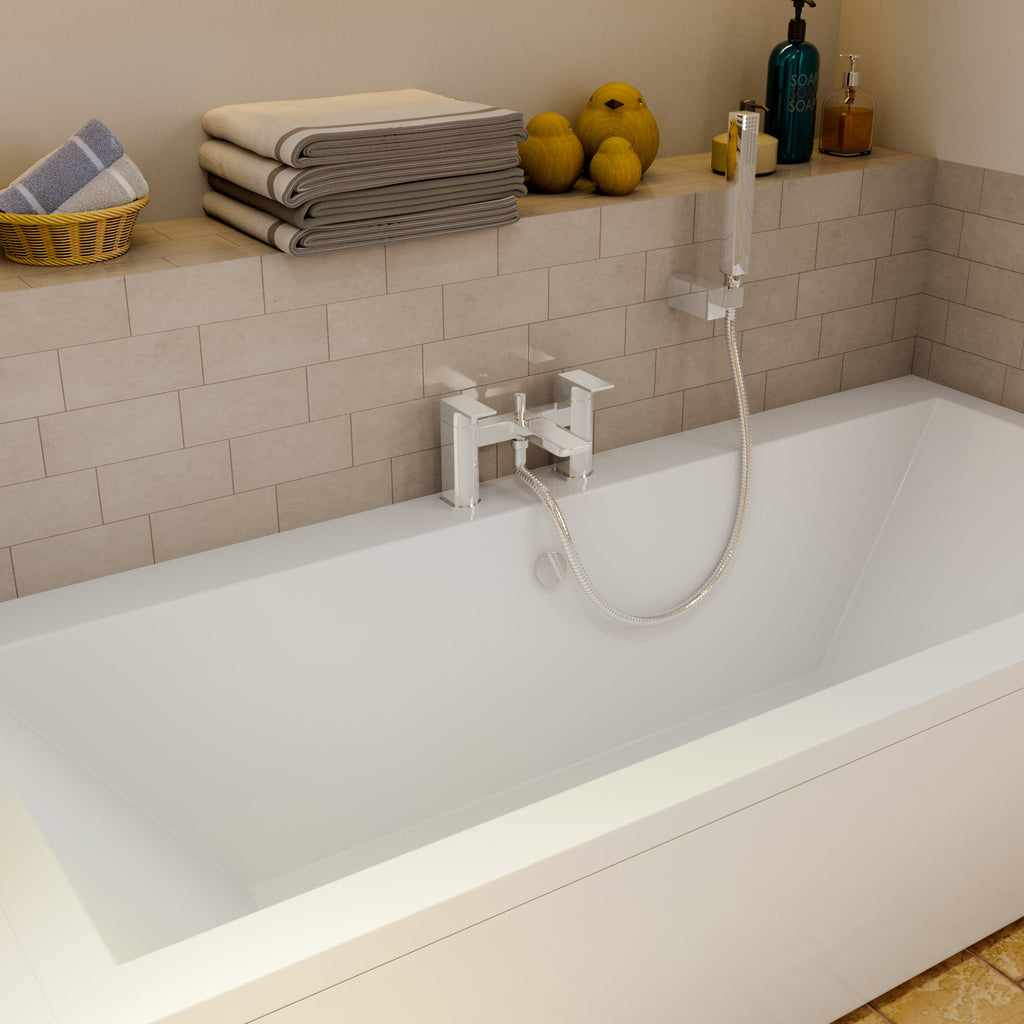 Lagoon Soft Square Bath Shower Mixer Tap